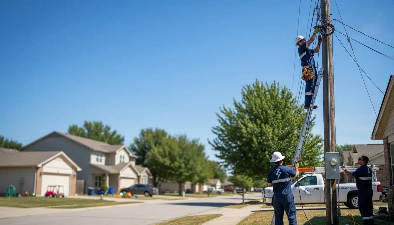 Residential electrician providing installation services in Badger, AK
